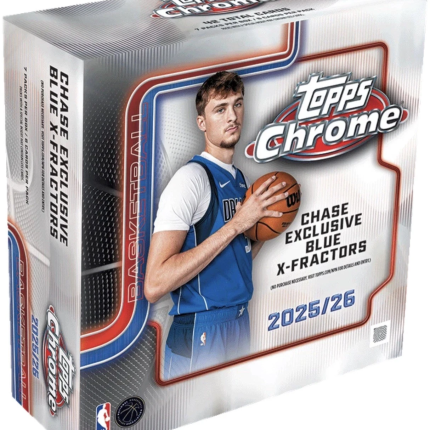 2025-26 TOPPS CHROME MEGA BOX (42 Cards) NBA Basketball Brand New Sealed QTY Au-stock
